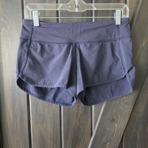 lululemon athletica Low Rise Dark Blue Athletic Shorts 2.5"